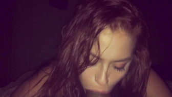 Cute latina cocksucker