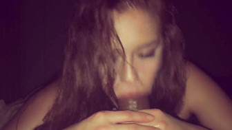 Cute latina cocksucker