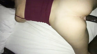 White Gf Takes Long Black Dick