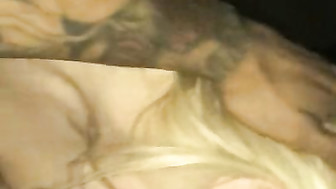 Big Boobs Blonde gives head