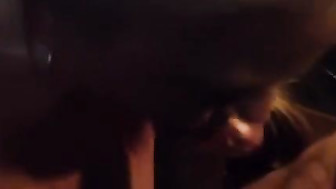 Blonde Married MILF sucks  BBC