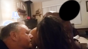 HotWife being DP'd while filmed by her husband