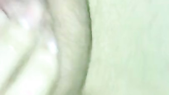 Cuck Hubby fims wife fuck and creampie