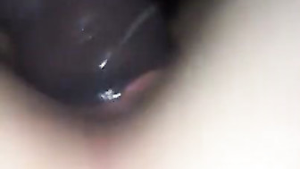 White girl loves anal BBC fuck