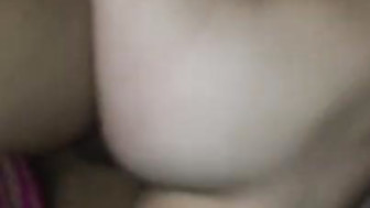 White amateur girl fun with her black bf