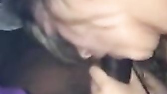 Blond girl gives head