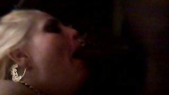 My wife Connie Moore sucking black cock