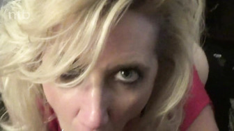 MILF wife worships BBC and swallows cum