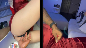 Black guy fucks sexy amateur blonde with tight pussy