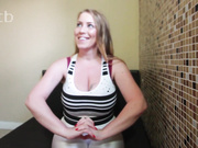 Huge natural tits redhead enjoys big black cock