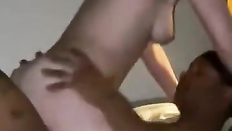 That tight white pussy felt so good that he nutted in her after only 5 minutes