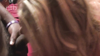 Two cuckold blond white babes shares BBC and gets loaded with some thick cum