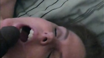 Blonde Takes Load of cum on her face