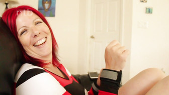 Big ass redhead takes big dick doggystyle