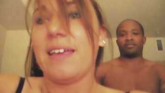 Horny white wife takes her first black cock