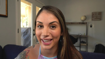 Hot white babe excited to fuck black fan