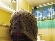 Homemade interracial bathroom anal