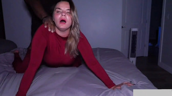 Cuckold white milf gets stretched by that endowed black buck