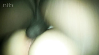 Husband is touching his wife while that big black dick is balls deep inside her