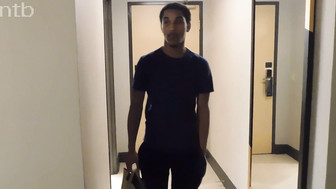 Sexy white MILF fucks that fresh black dick and gets creampie on her pussy