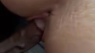 She’s too excited to suck and fuck BBC