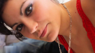 Sexy french babe sucking dicks and getting cum on her face