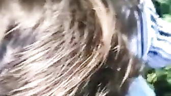 On the phone to hubby and giving head