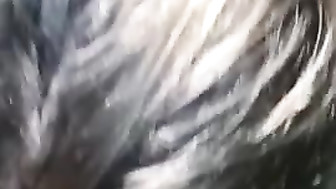 On the phone to hubby and giving head