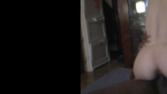 Hubby watches and wanks his dick while his wife was fucking that big black cock