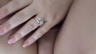 Supportive cuck holding her hand