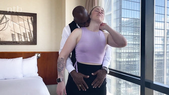 Cuckold white wife gets fucked and impregnated by her favorite BBC in front of her hubby