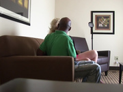 Mature blonde kiss and fuck in front of hubby