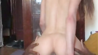 Wife Loving that big black cock