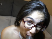 Strong dom BBC and hot brune slut with glasses