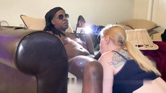 Horny blond gets her tight asshole fucked