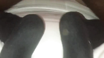 Horny white MILF fucks that hung black buck and milks his balls dry