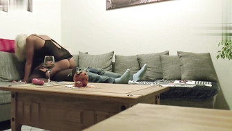 Hotwife gets screwed while hubby ain't home