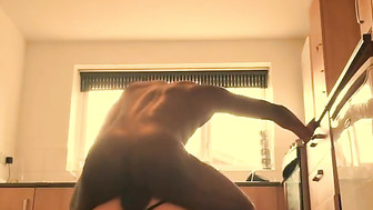 Mature British MILF in kitchen