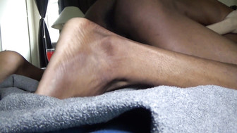 Skinny white nerd gets real shower of black cum on her chests and face