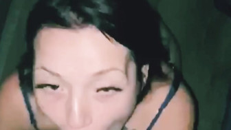 Cuckold wife receives messy facial from her hung black stud