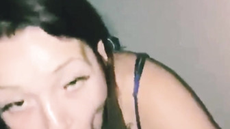 Cuckold wife receives messy facial from her hung black stud