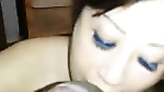 Asian slut sucks BBC