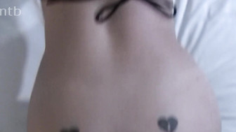 Stunning white babe gets fucked and impregnated by huge black dong