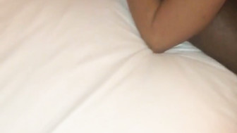 Cuckold white MILF fucks big black cock in front of her husband