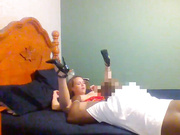 Hotwife red corset cheating on hubby with BBC