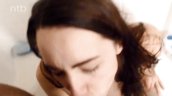 White teen gets that BBC and messy creampie inside her soaking wet pussy