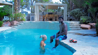 Enormous big black cock fucking blonde slut