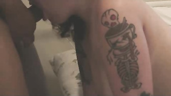 Tatted PAWG with perfect bubble ass gets pounded