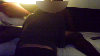 Black Dom getting ready using his sub boy husband