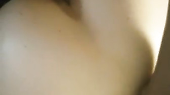 Snow bunny creams on Big black cock